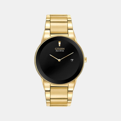 Citizen Axiom Men Quartz Black Dial Analog Stainless Steel Au1062-56E