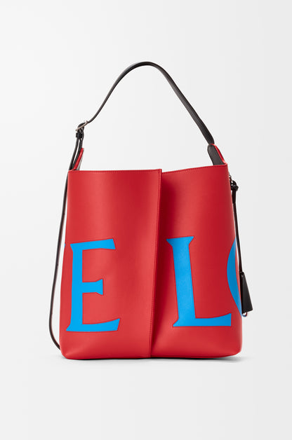Loewe Large Bilbao bucket Oversized Logo in smooth calfskin