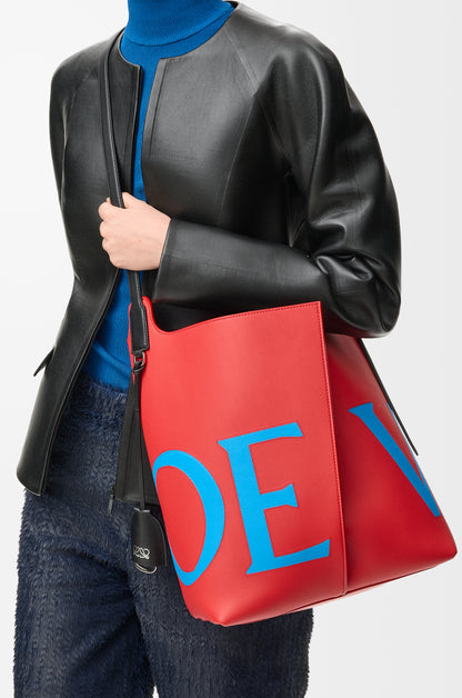 Loewe Large Bilbao bucket Oversized Logo in smooth calfskin