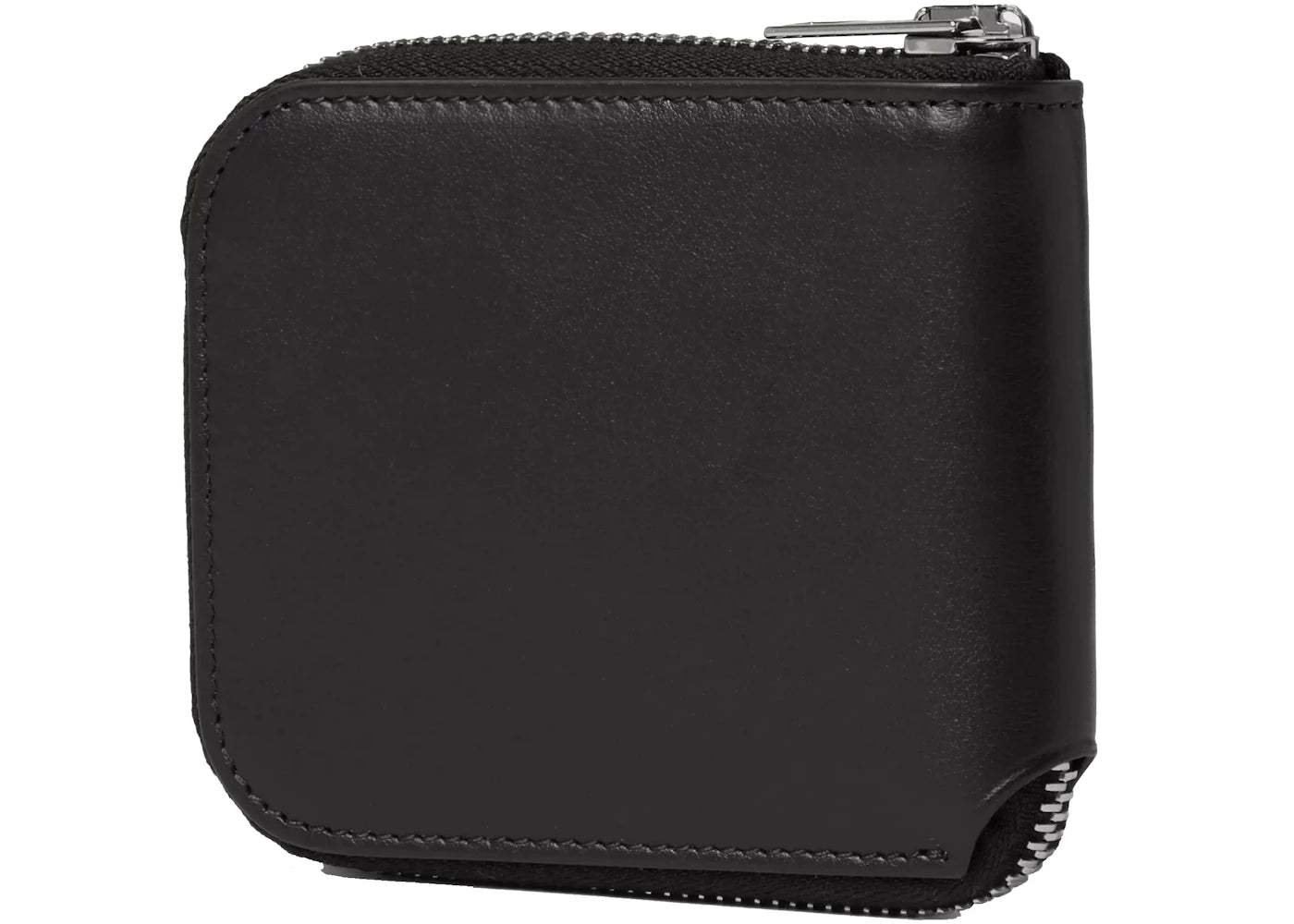 Acne Studios Logo Print Zip Around Wallet Black