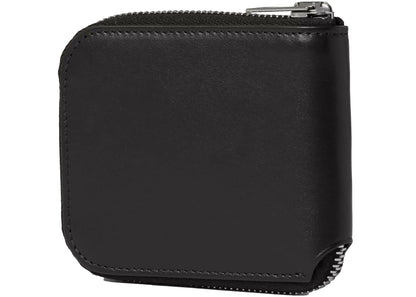 Acne Studios Logo Print Zip Around Wallet Black