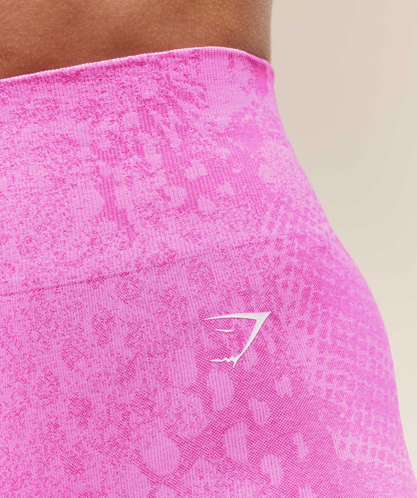 Women's Gymshark Adapt X Whitney Animal Seamless Shorts Sour Pink