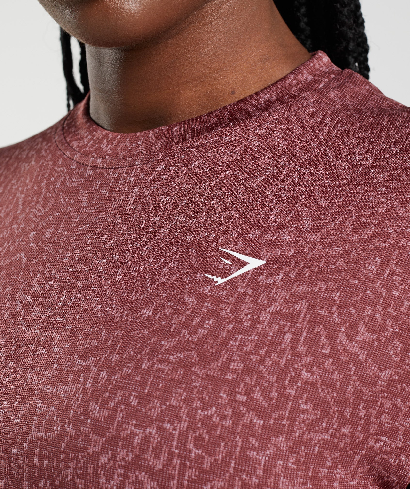 Women's Gymshark Adapt Animal Seamless T-Shirt Reef | Cherry Brown