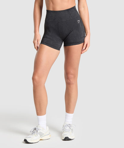 Women's Gymshark Adapt Camo Seamless Shorts Asphalt Grey