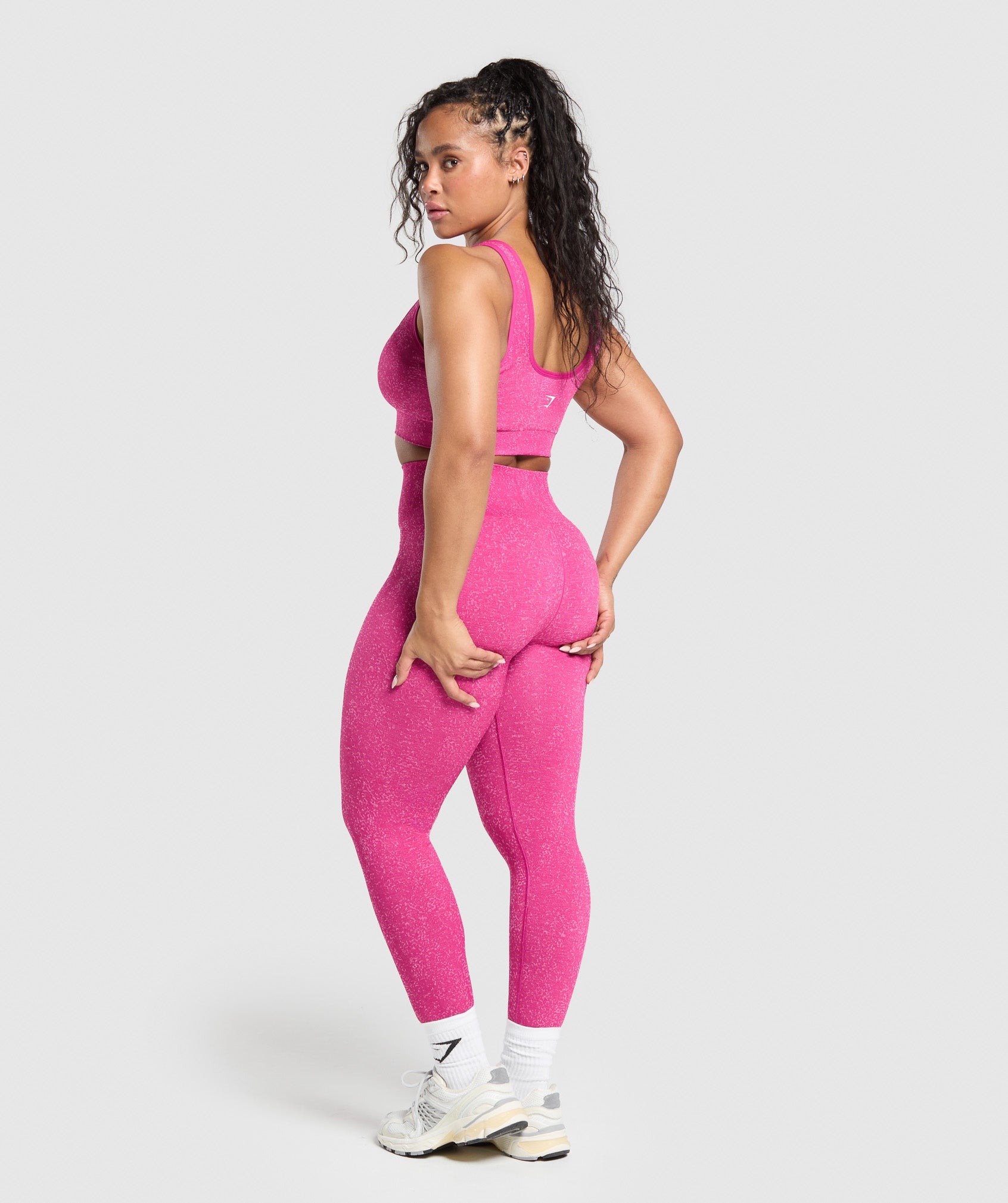 Women's Gymshark Adapt Fleck Seamless Leggings Winning Pink