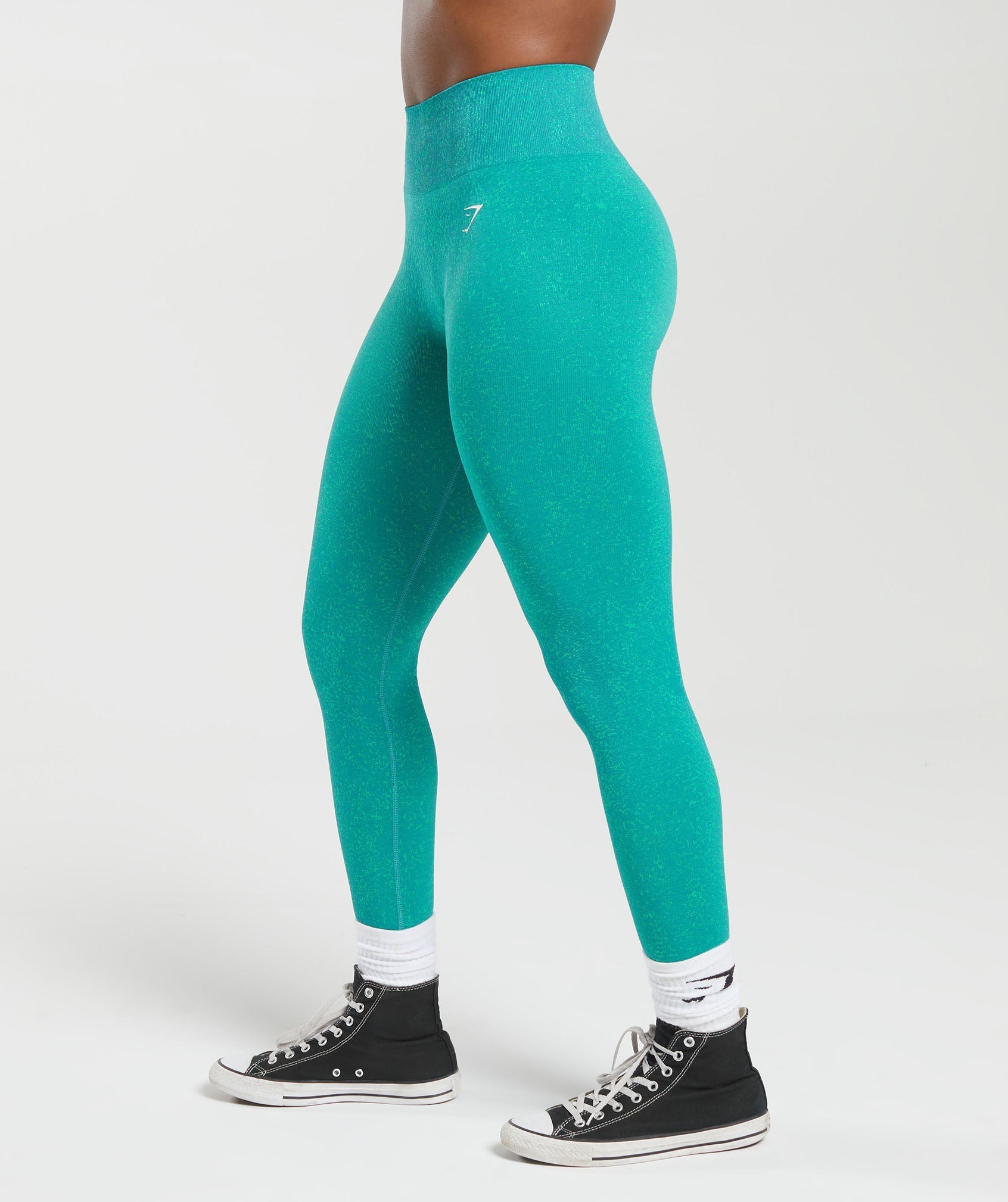 Women's Gymshark Adapt Fleck Seamless Leggings Jewel Green