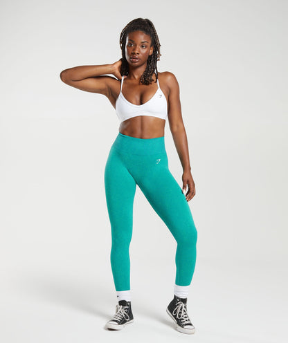Women's Gymshark Adapt Fleck Seamless Leggings Jewel Green