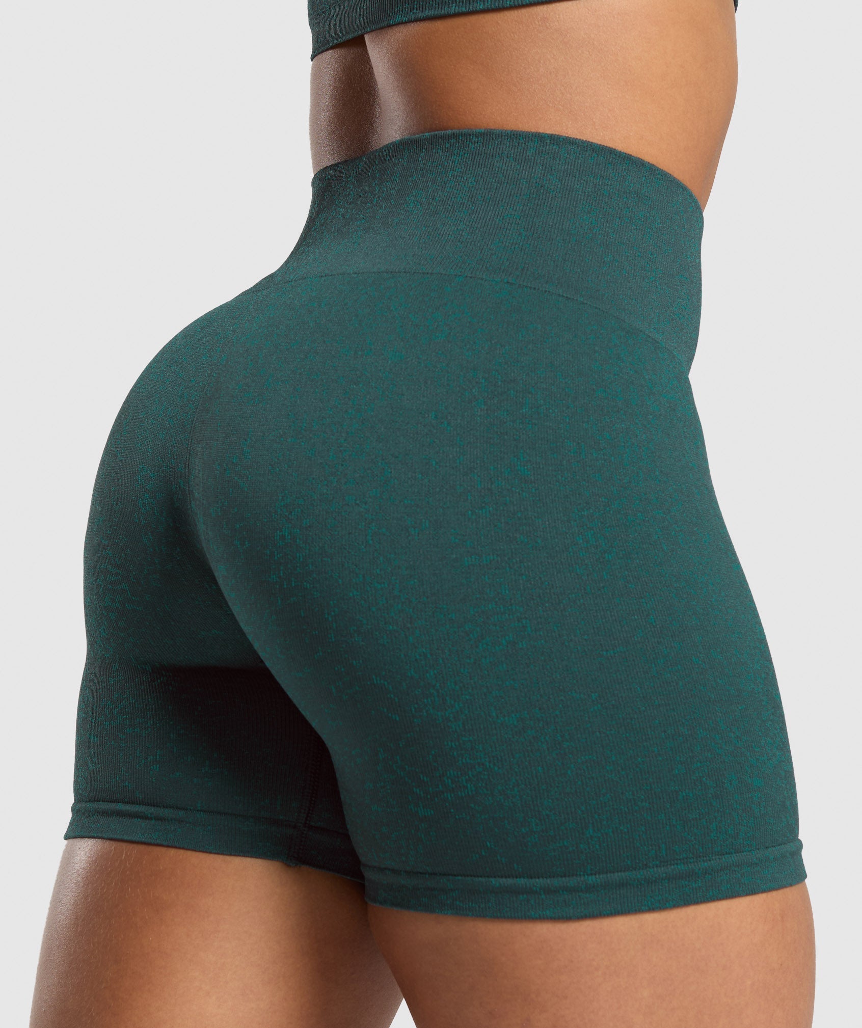Women's Gymshark Adapt Fleck Seamless Shorts Darkest Teal
