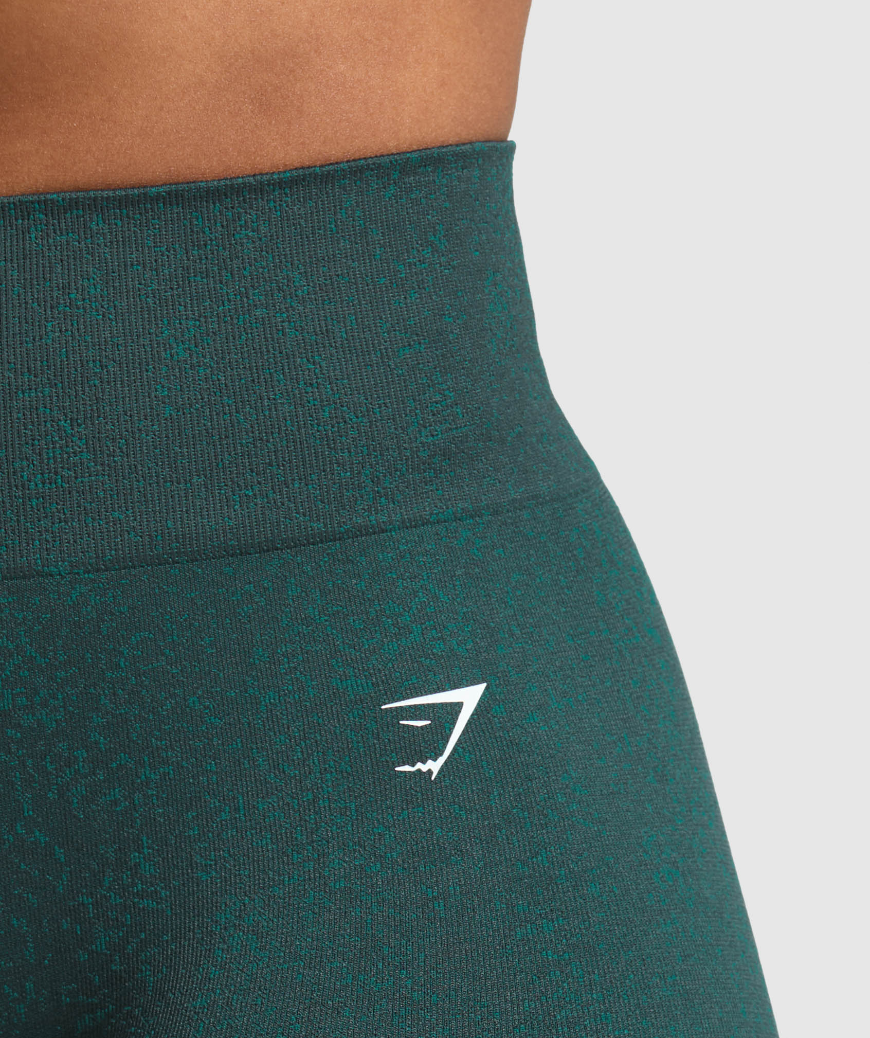 Women's Gymshark Adapt Fleck Seamless Shorts Darkest Teal