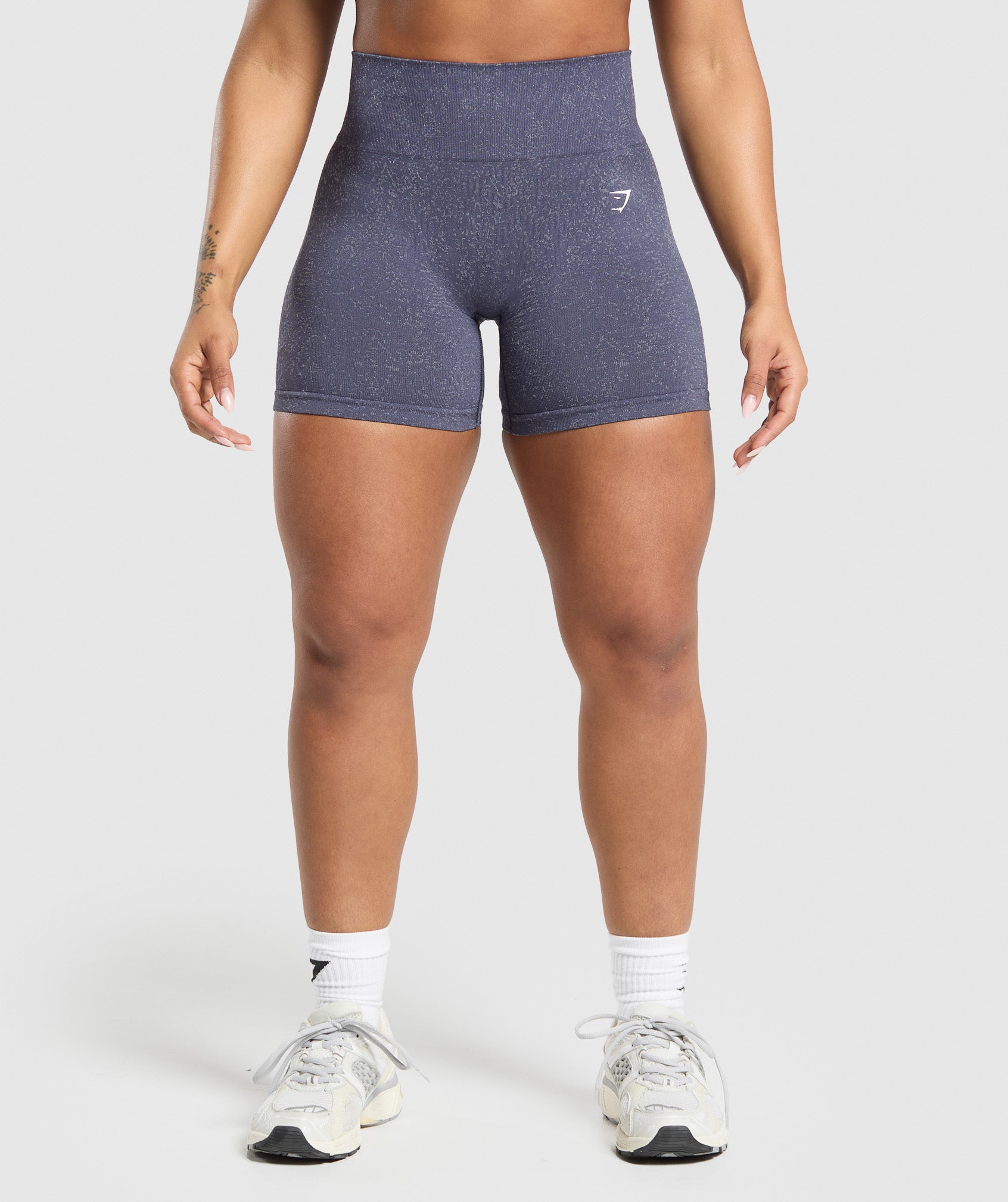 Women's Gymshark Adapt Fleck Seamless Shorts Weighted Purple