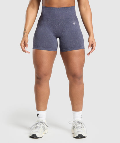 Women's Gymshark Adapt Fleck Seamless Shorts Weighted Purple