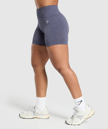 Women's Gymshark Adapt Fleck Seamless Shorts Weighted Purple
