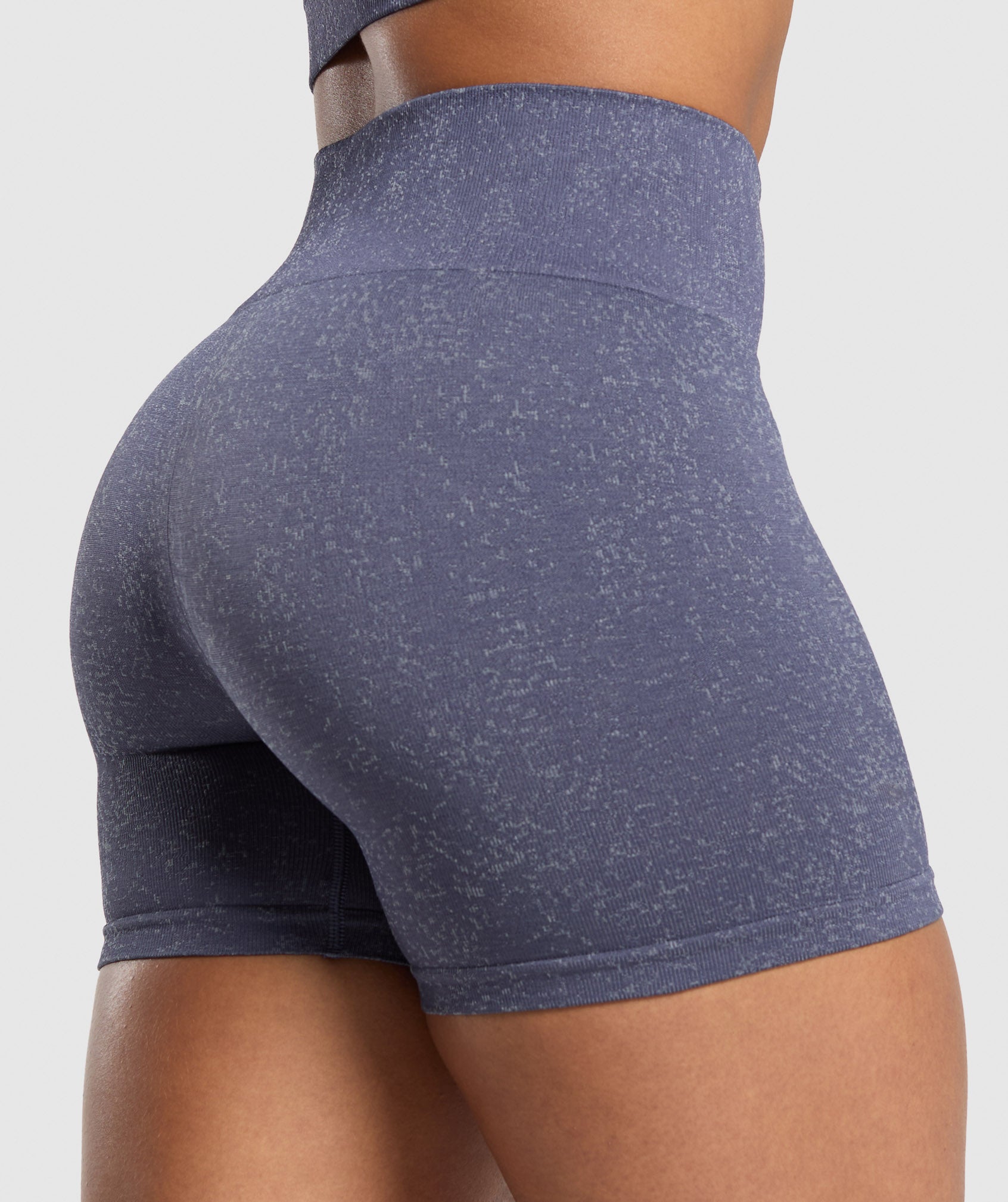 Women's Gymshark Adapt Fleck Seamless Shorts Weighted Purple