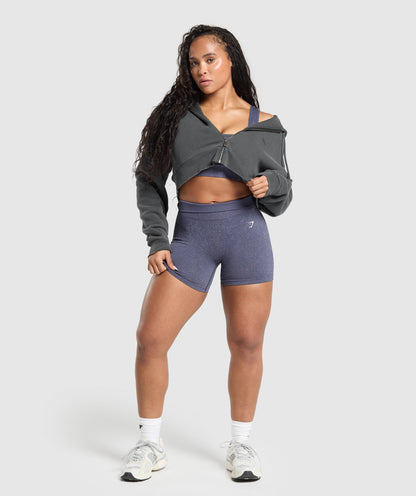 Women's Gymshark Adapt Fleck Seamless Shorts Weighted Purple