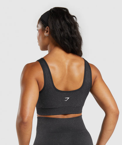Women's Gymshark Adapt Fleck Sports Bra Black