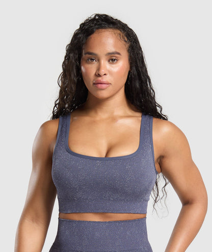 Women's Gymshark Adapt Fleck Sports Bra Weighted Purple