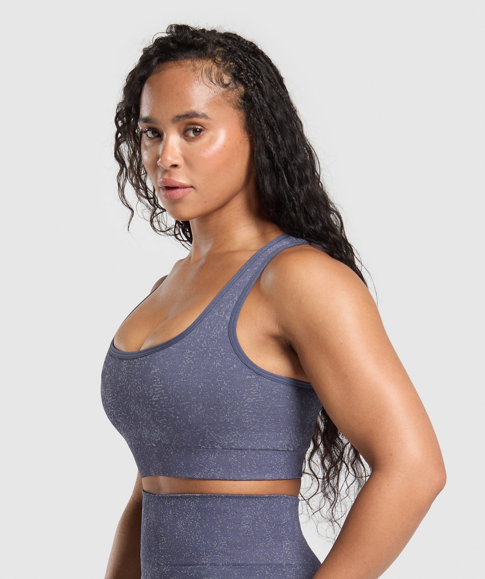 Women's Gymshark Adapt Fleck Sports Bra Weighted Purple