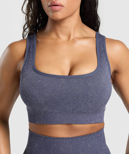 Women's Gymshark Adapt Fleck Sports Bra Weighted Purple