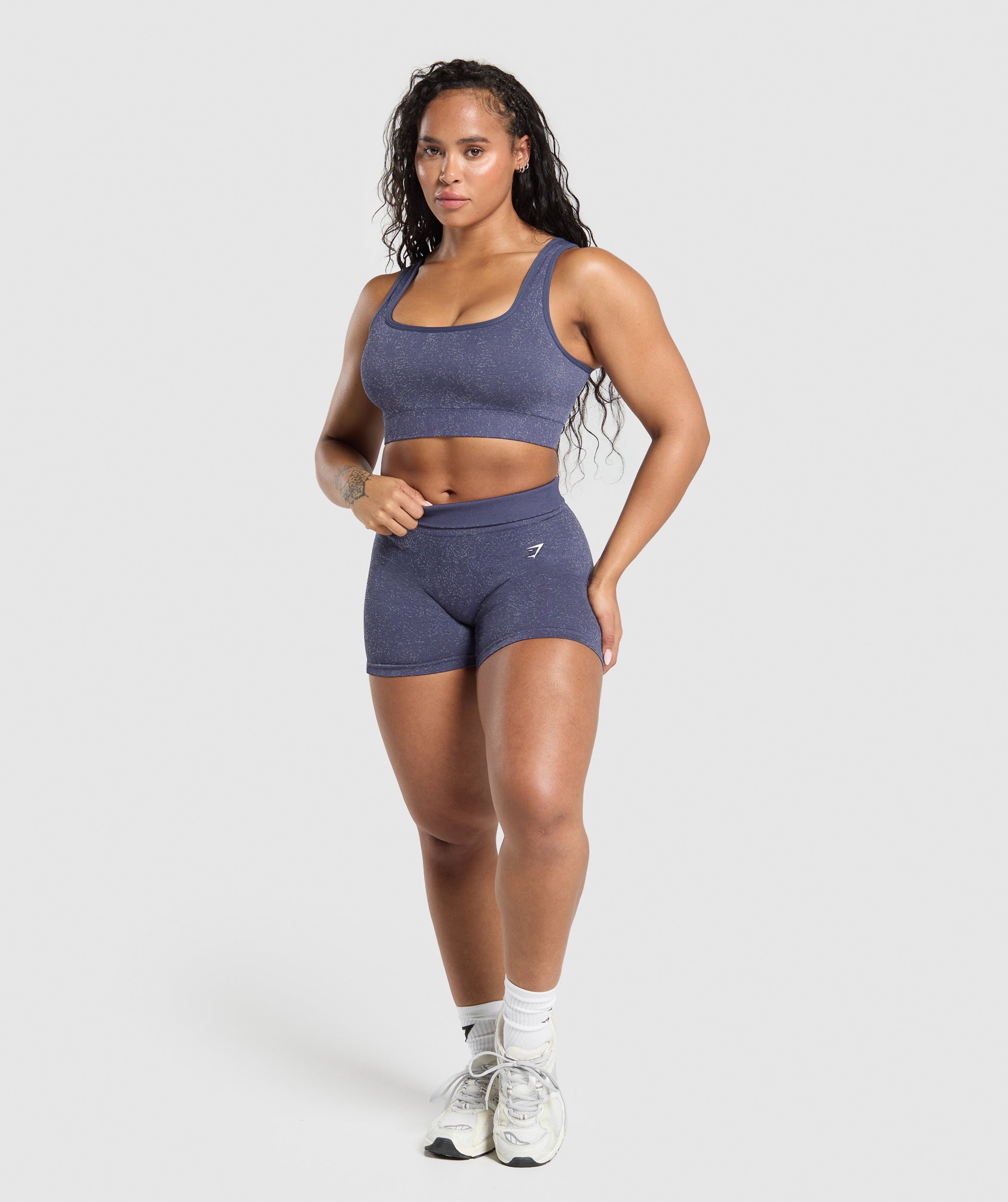 Women's Gymshark Adapt Fleck Sports Bra Weighted Purple