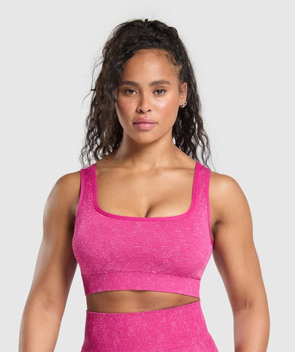 Women's Gymshark Adapt Fleck Sports Bra Winning Pink