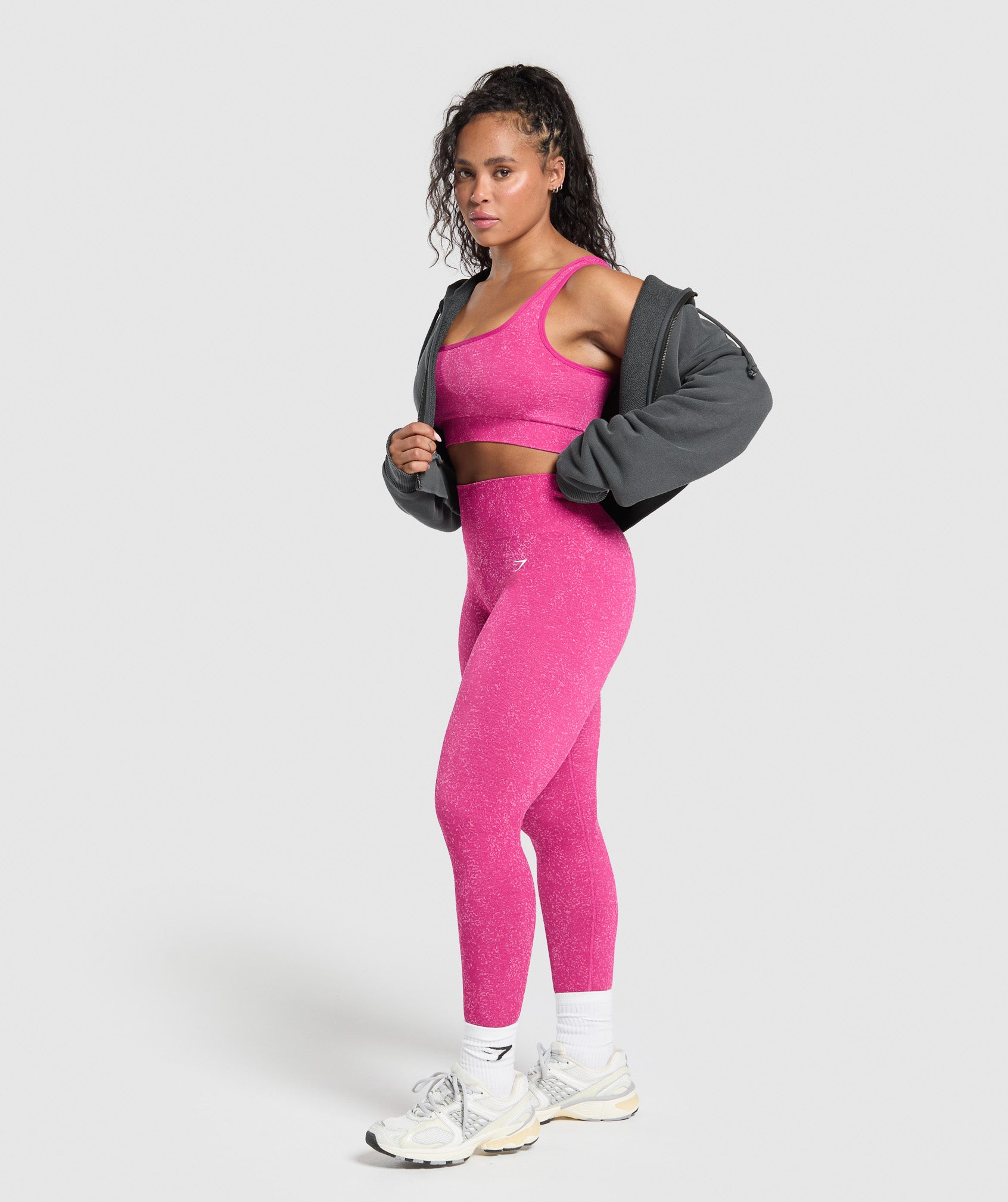 Women's Gymshark Adapt Fleck Sports Bra Winning Pink