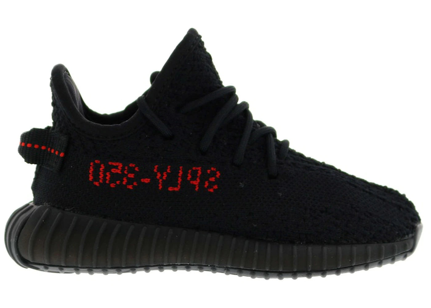 adidas yeezy boost 350 v2 black red (infants)