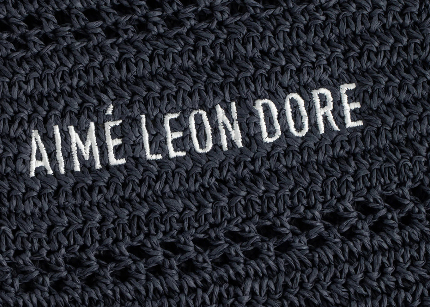 Aime Leon Dore Crochet Tote Bag Navy