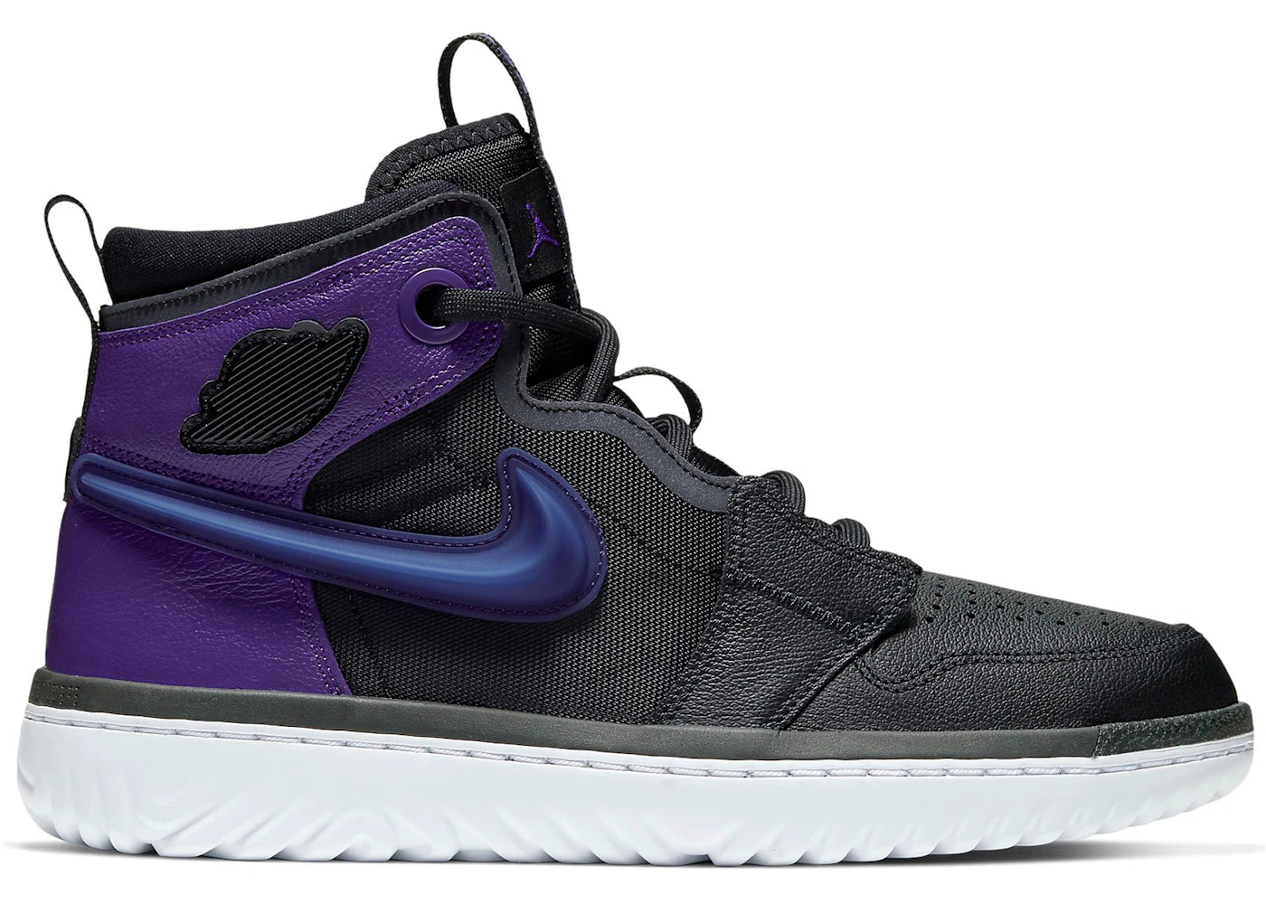 Jordan 1 High React Black Court Purple