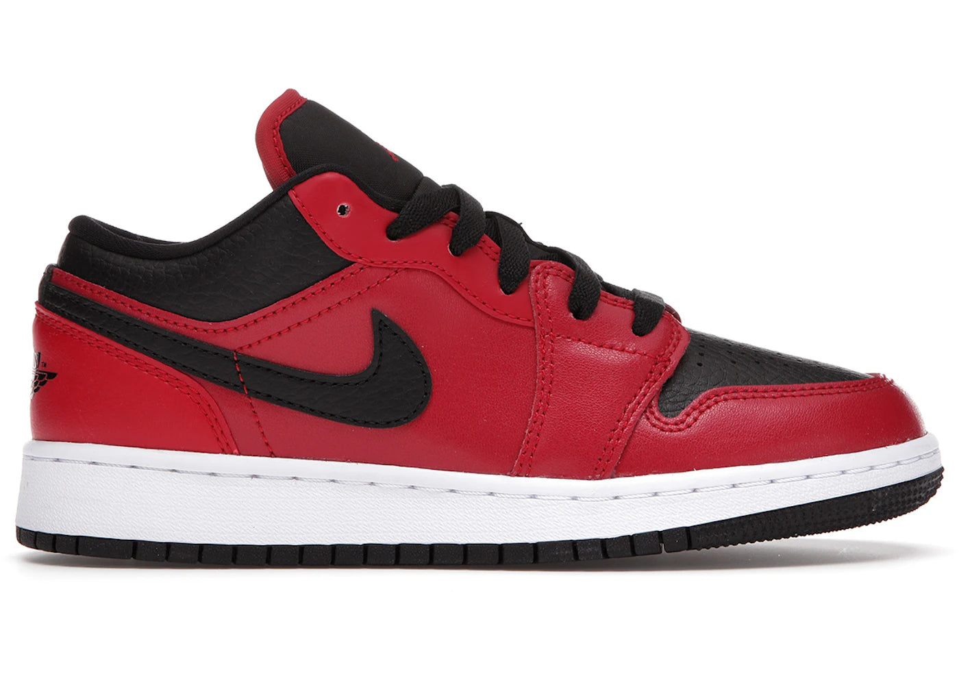 Jordan 1 Low Gym Red Black Pebbled (Gs)