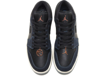 Jordan 1 Low Se Black Dark Obsidian Snakeskin Womens
