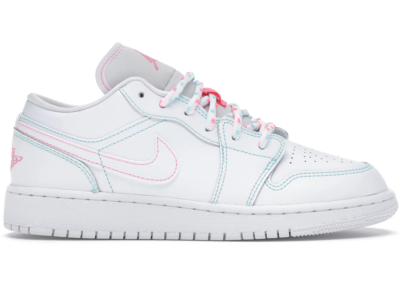 Jordan 1 Low White Green Pink (Gs)
