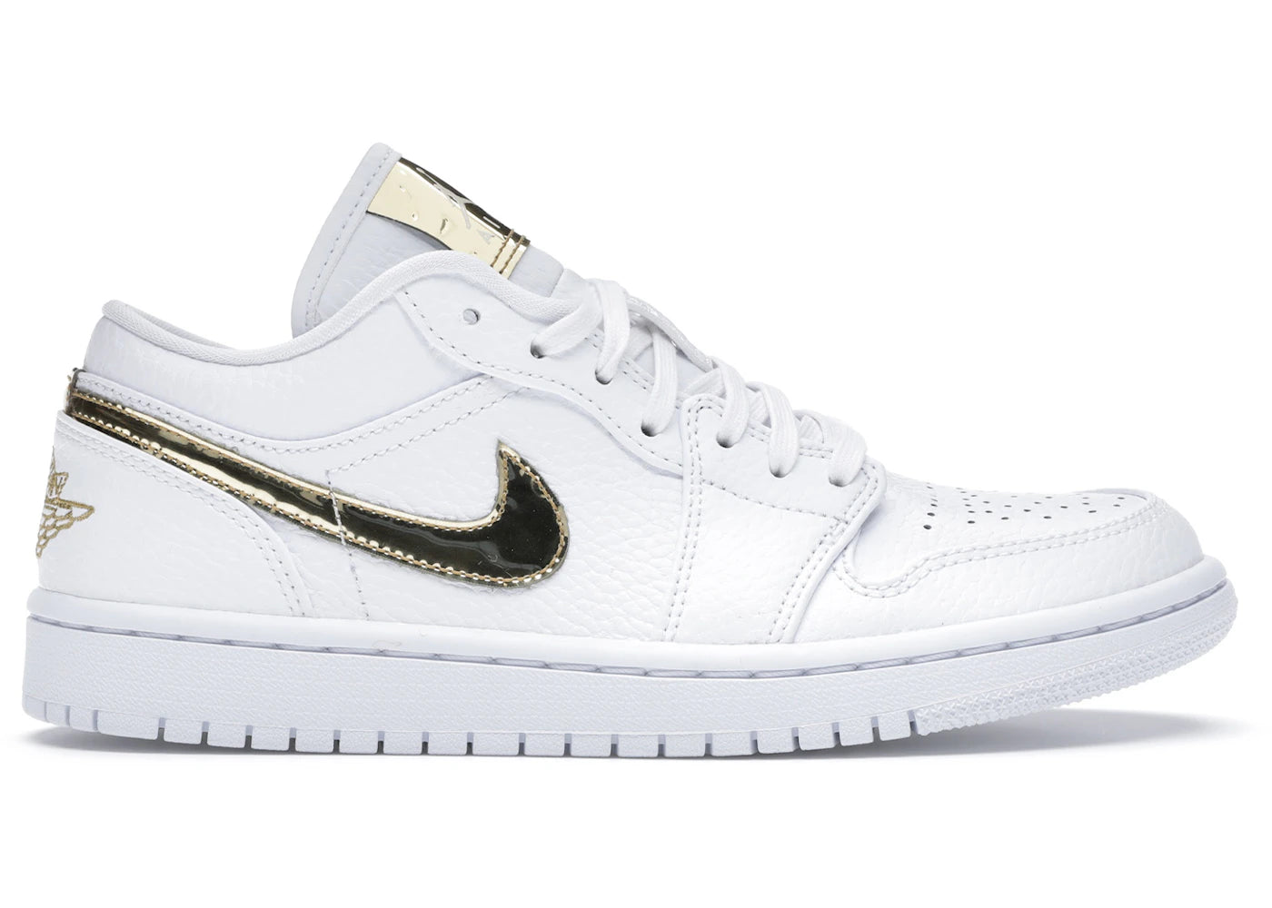Jordan 1 Low White Metallic Gold (Women'S)