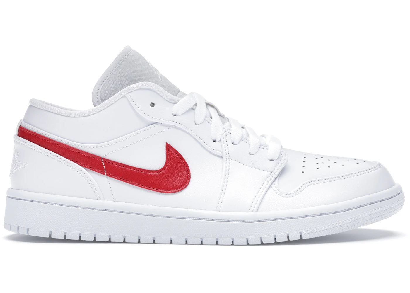 Jordan 1 Low White University Red (Women'S)