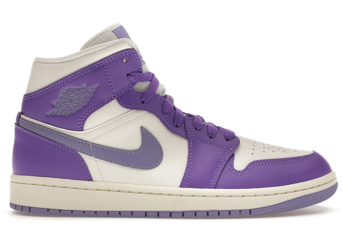 Jordan 1 Mid Action Grape (Women'S)