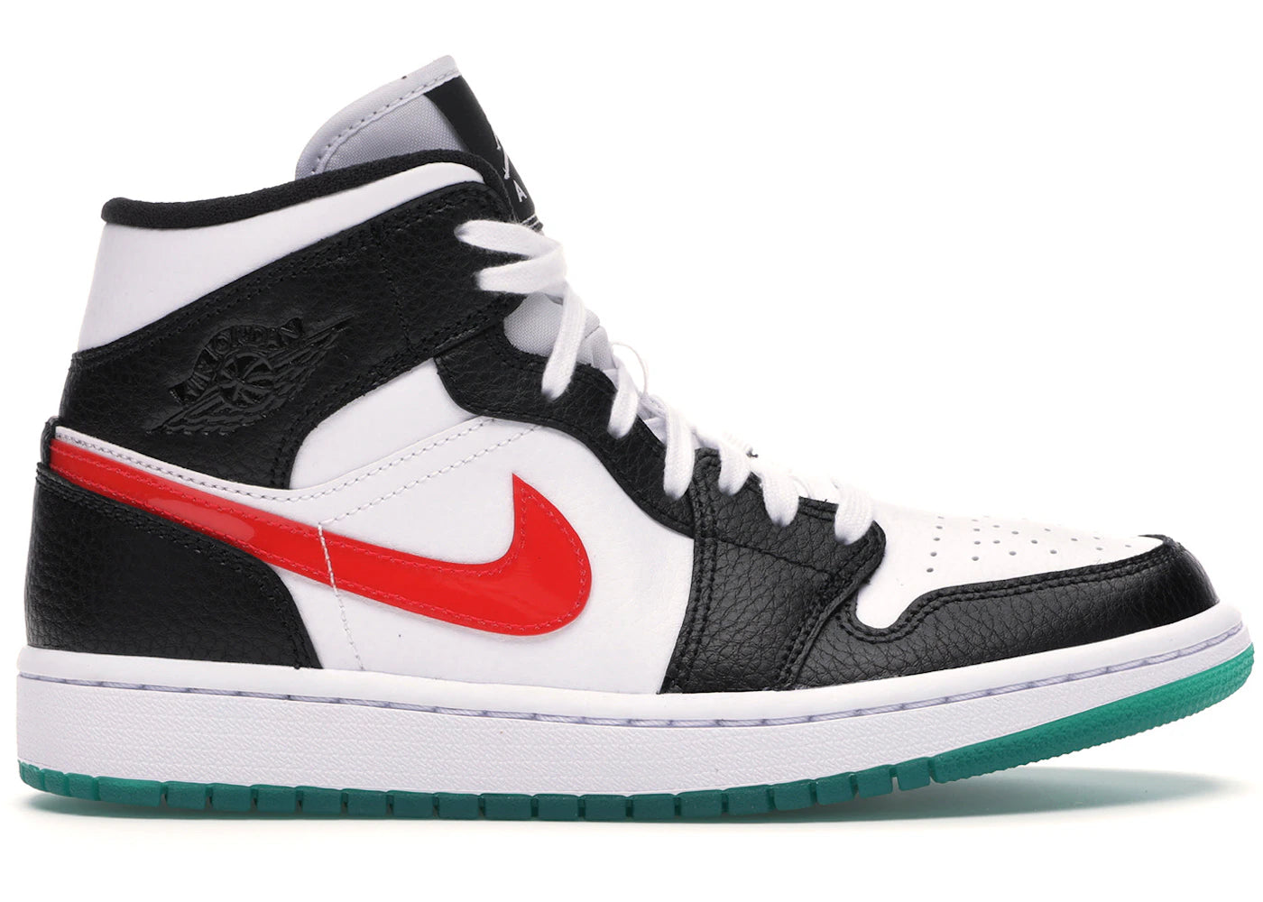 Jordan 1 Mid Alternate Swooshes Red Yellow (Women'S)