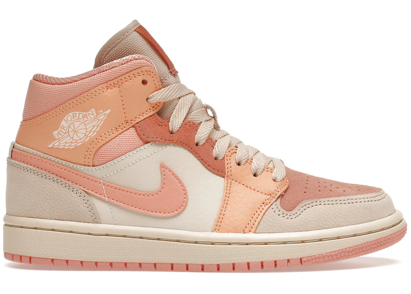 Jordan 1 Mid Apricot Orange (Women'S)