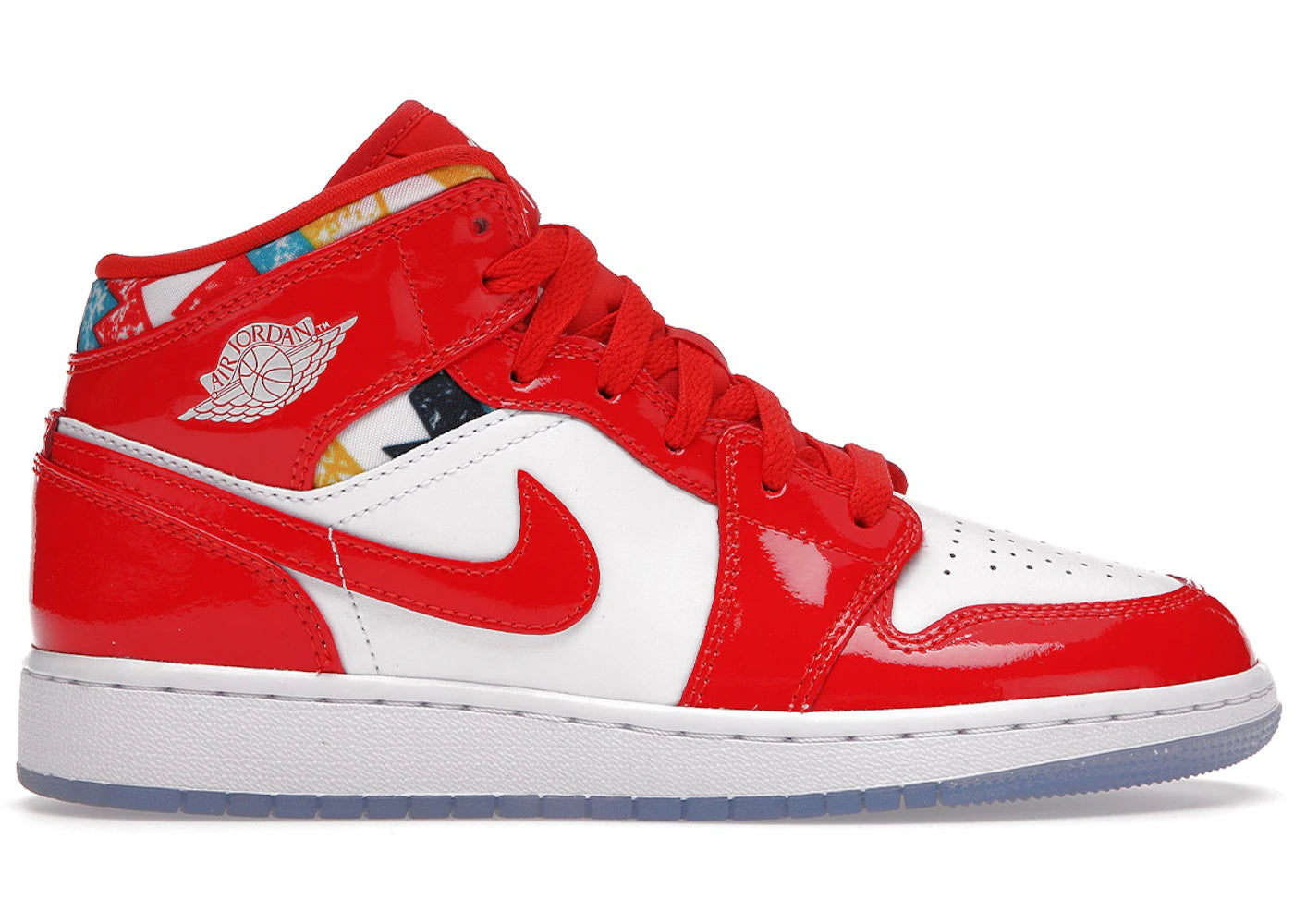 Jordan 1 Mid Barcelona Sweater Red Patent (Gs)