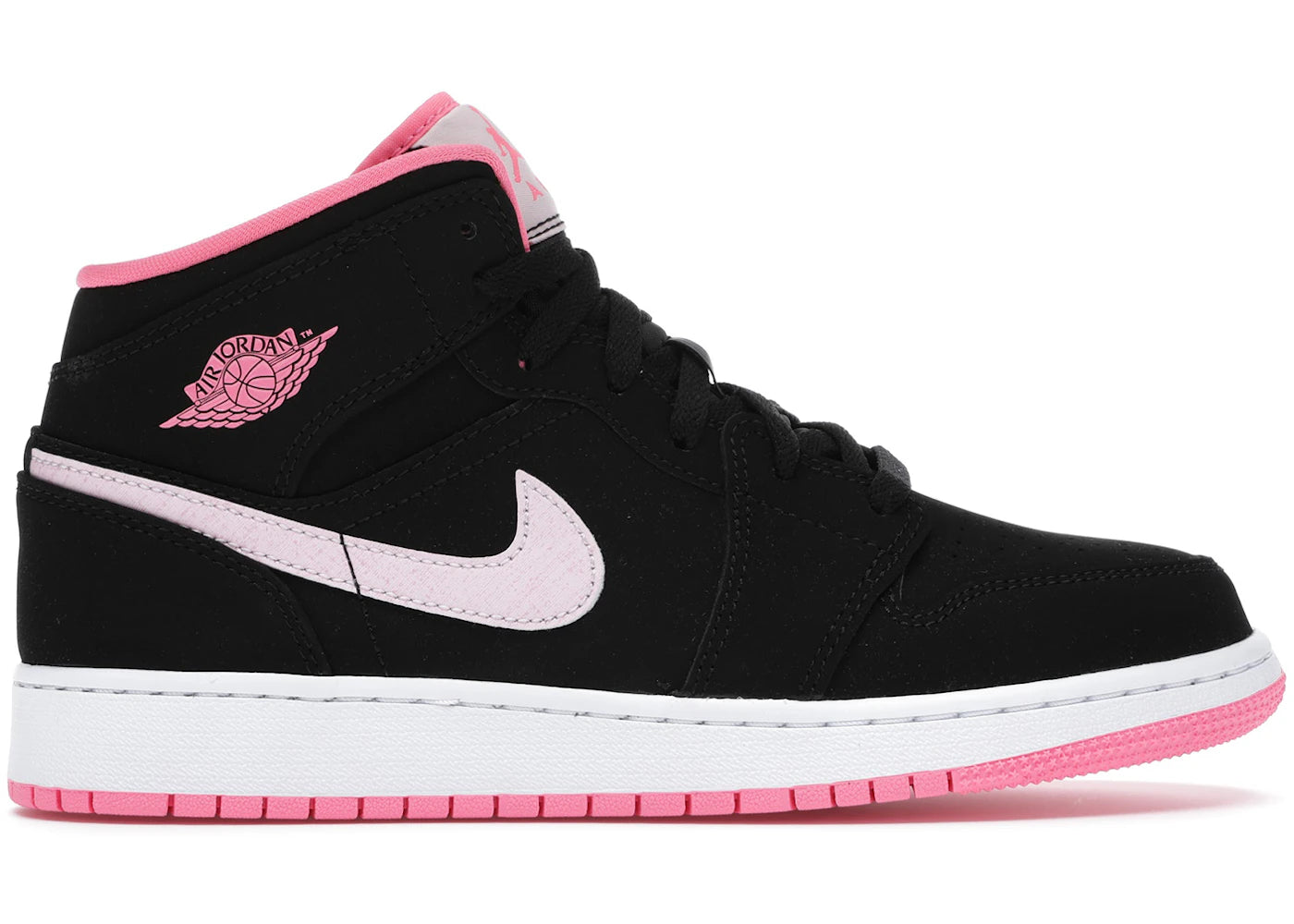 Jordan 1 Mid Black Digital Pink (Gs)