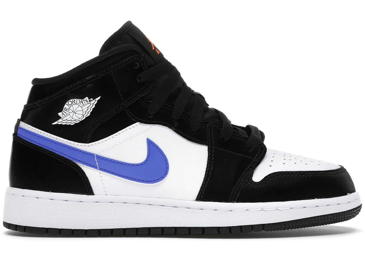Jordan 1 Mid Black Racer Blue White (Gs)
