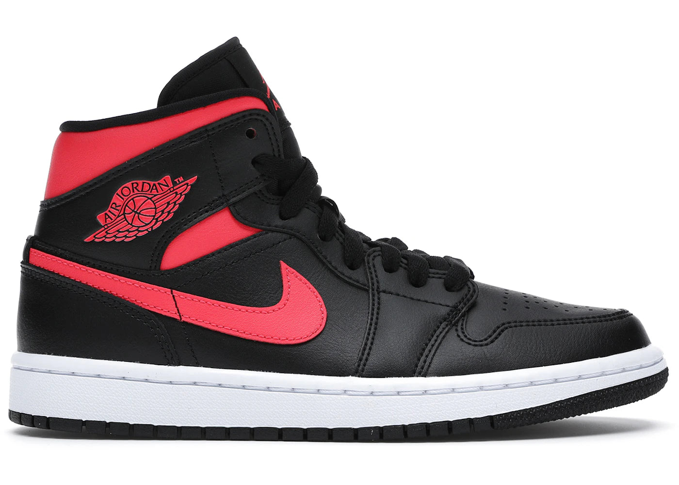 Jordan 1 Mid Black Siren Red (Women'S)