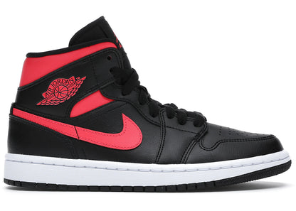 Jordan 1 Mid Black Siren Red (Women'S)