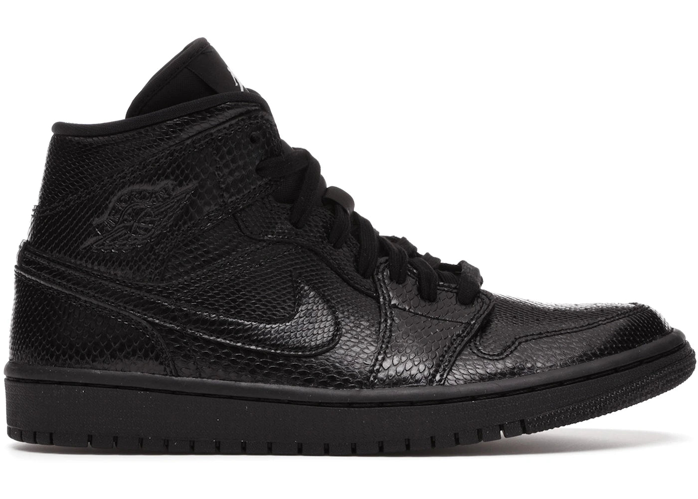 Jordan 1 Mid Black Snakeskin (Women'S)