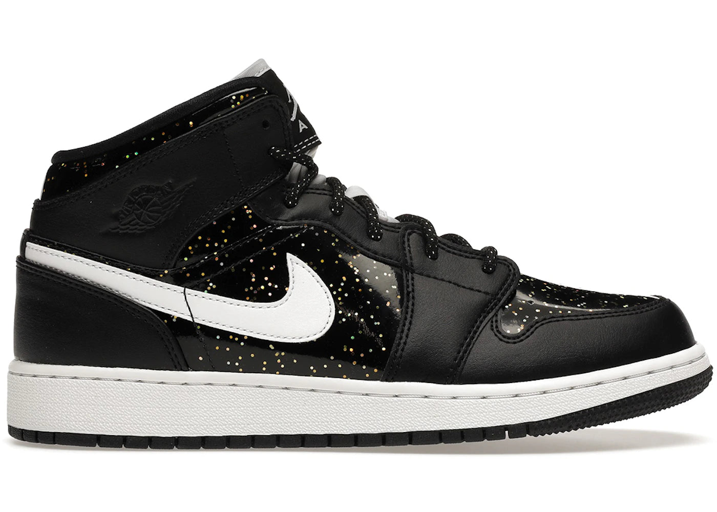 Jordan 1 Mid Black Speckle (Gs)