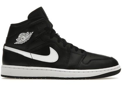 Jordan 1 Mid Black White (Women'S)