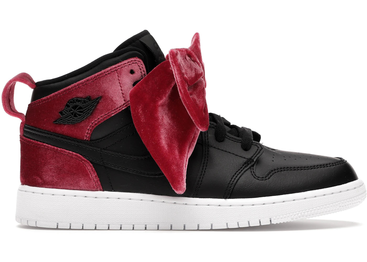 Jordan 1 Mid Bow Black Noble Red (Gs)