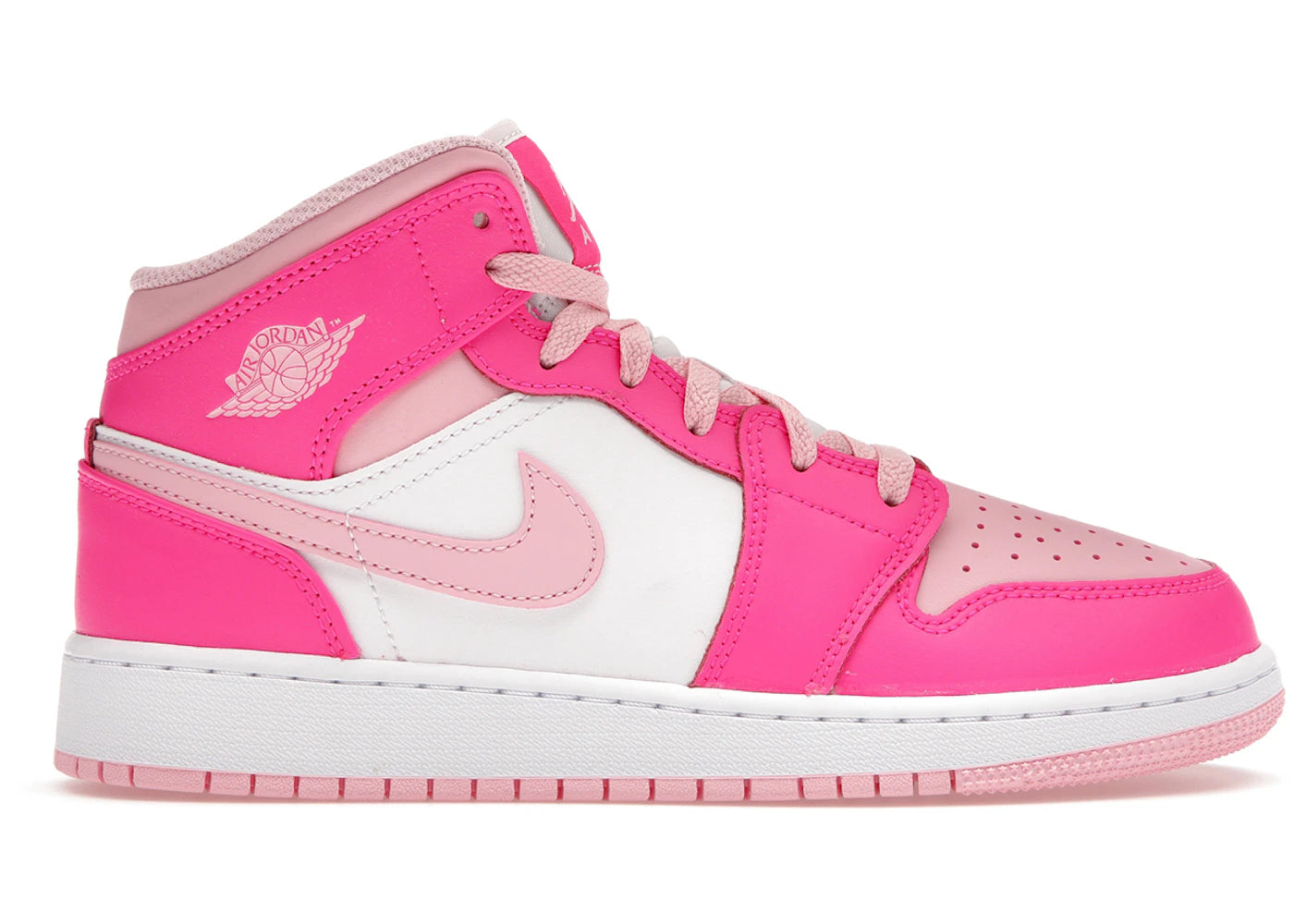 Jordan 1 Mid Fierce Pink (Gs)