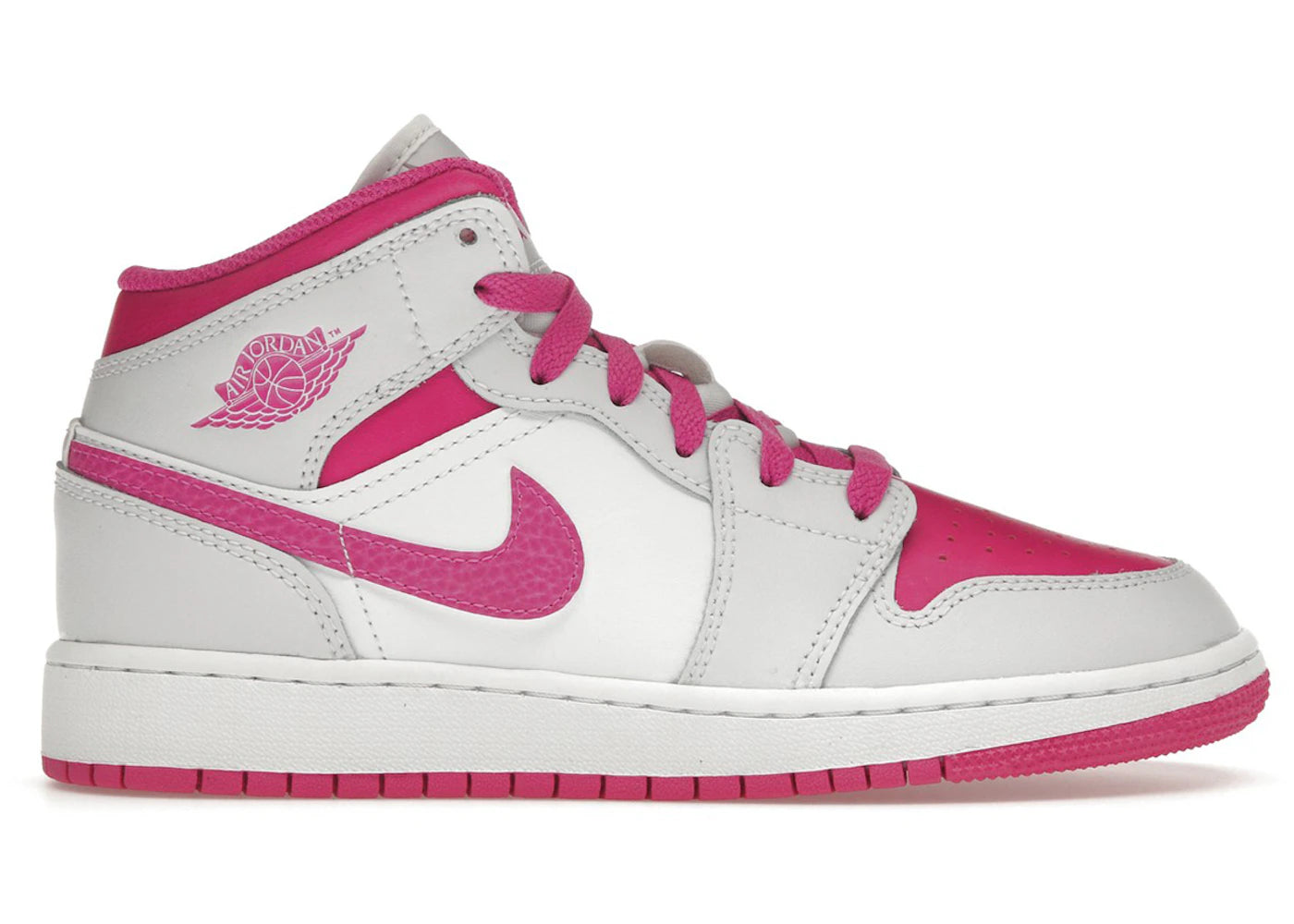 Jordan 1 Mid Fire Pink (Gs)