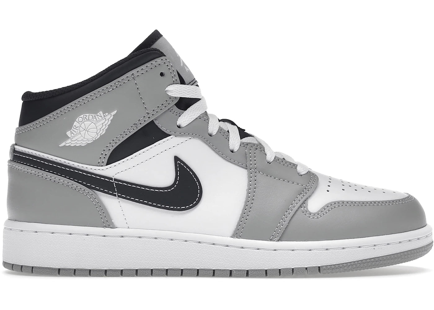 Jordan 1 Mid Light Smoke Grey (Gs)