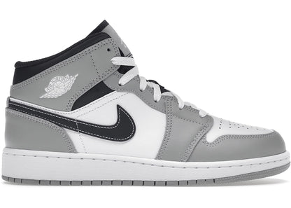 Jordan 1 Mid Light Smoke Grey (Gs)