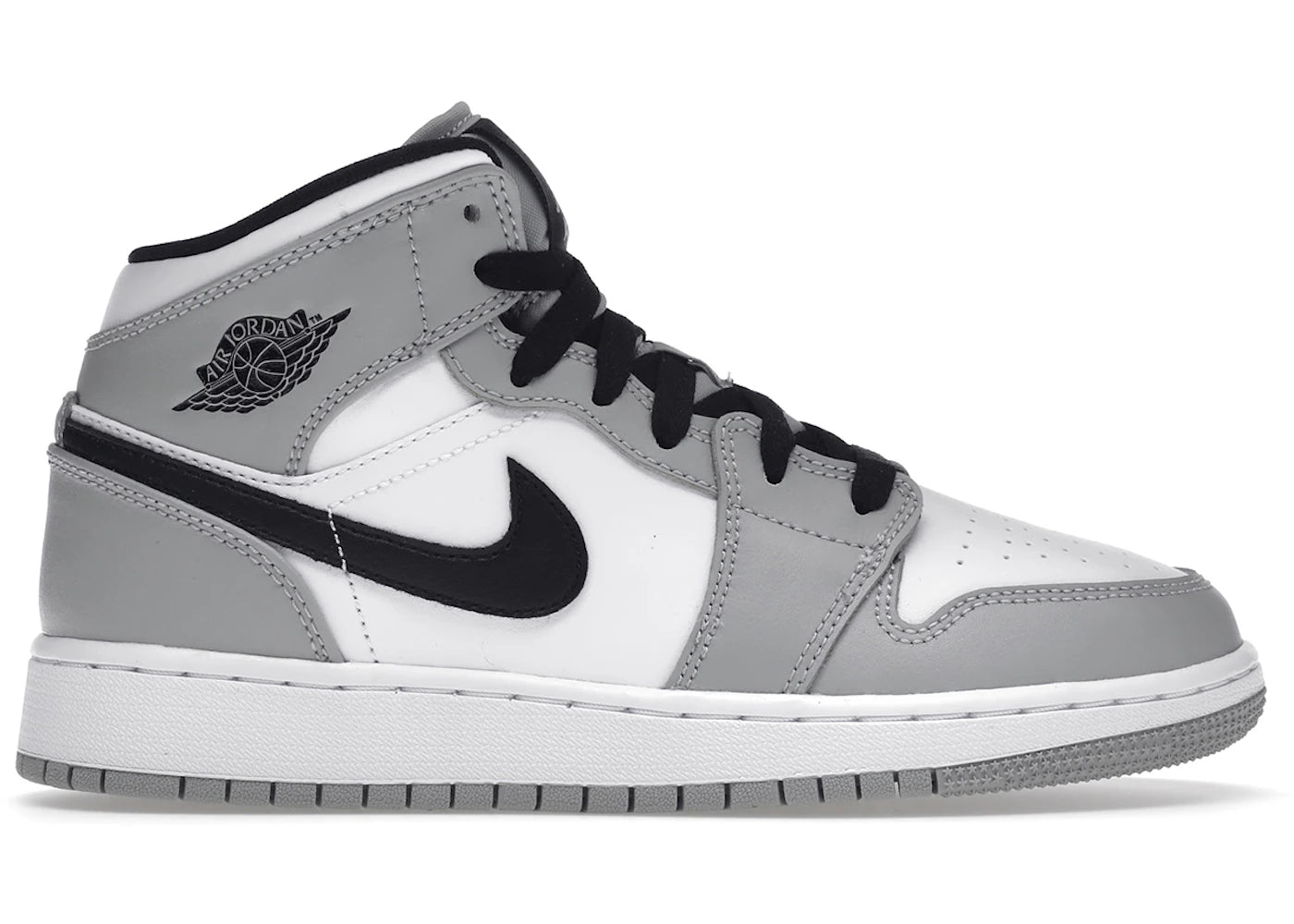 Jordan 1 Mid Light Smoke Grey Gs